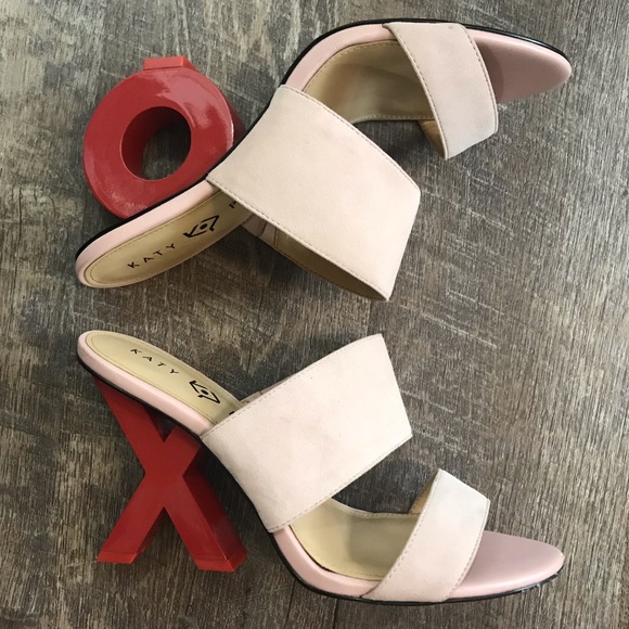 Katy Perry X O “The Rosemarie” Heel Pink & Red 8 - Picture 6 of 8